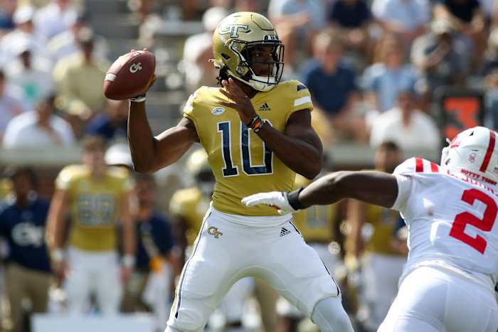 Georgia Tech quarterback Jeff Sims